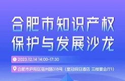 報(bào)名！合肥市知識產(chǎn)權(quán)保護(hù)與發(fā)展沙龍將于12月14日舉辦