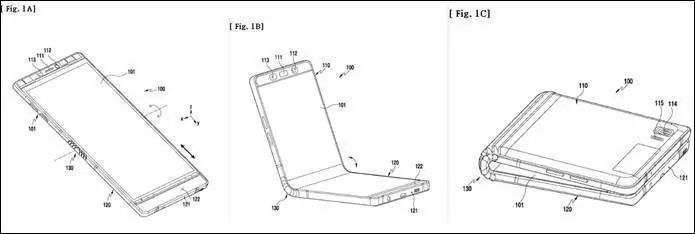 2018熱門「可折疊式手機(jī)專利圖紙」對比！
