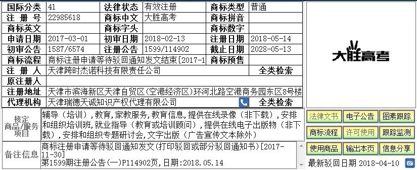 與高考有關(guān)的「趣味」商標！