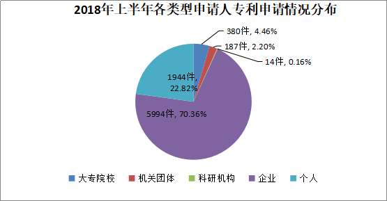 廣州市白云區(qū)2018年上半年專利數(shù)據(jù)分析報(bào)告