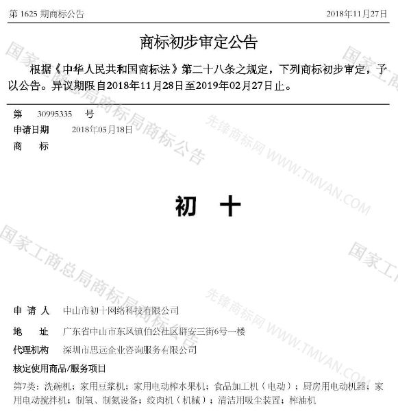 “吾沒想稻；糕手云集”等商標公告中有意思的商標