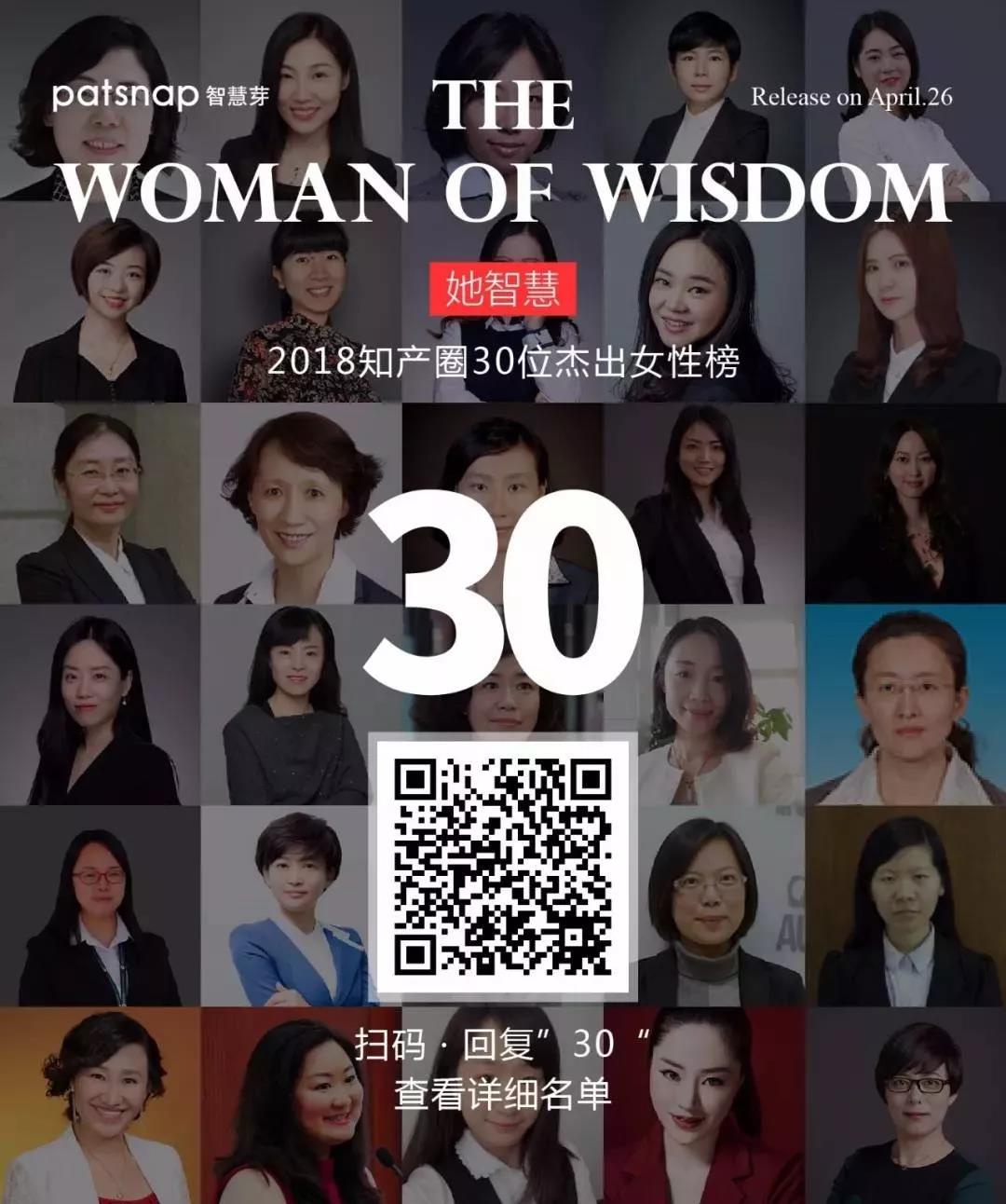 征集 | 2019 知產(chǎn)圈 30 位杰出女性：她智慧，她力量！