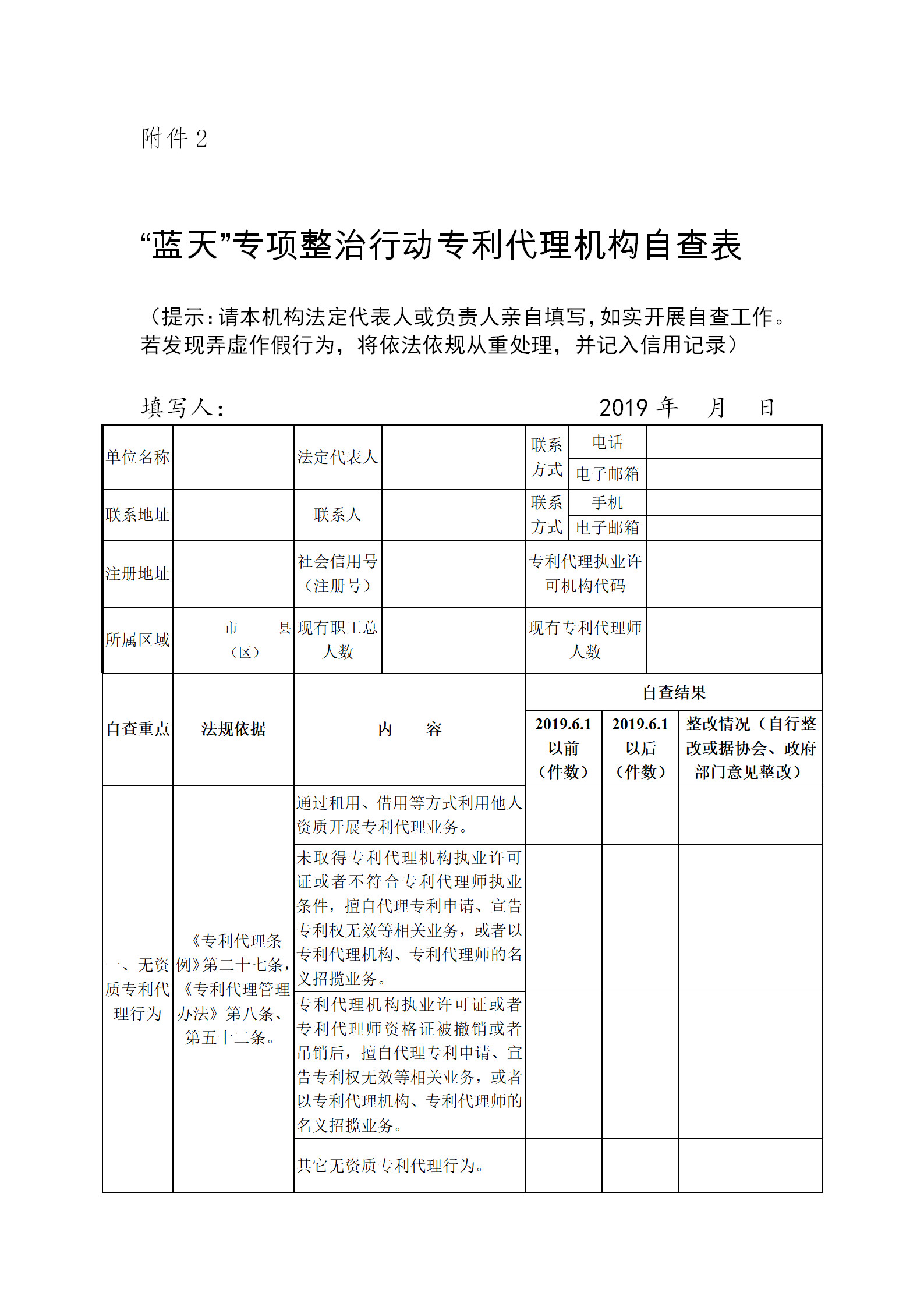 廣州開展2019年度專利代理行業(yè)“藍(lán)天”專項整治行動