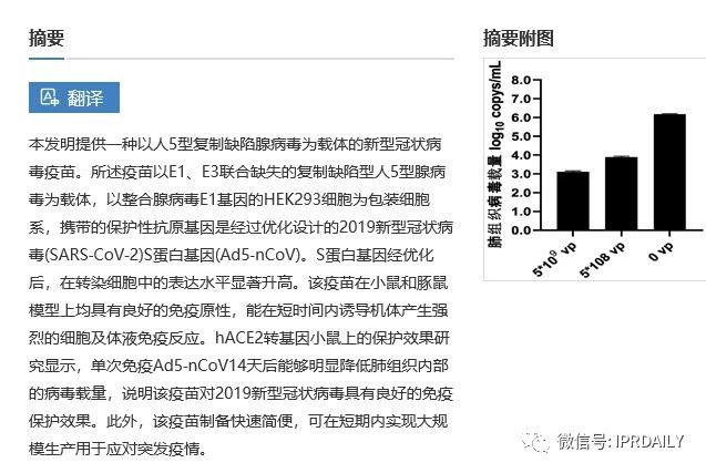 好消息！陳薇團(tuán)隊(duì)獲得國內(nèi)首個新冠疫苗專利！