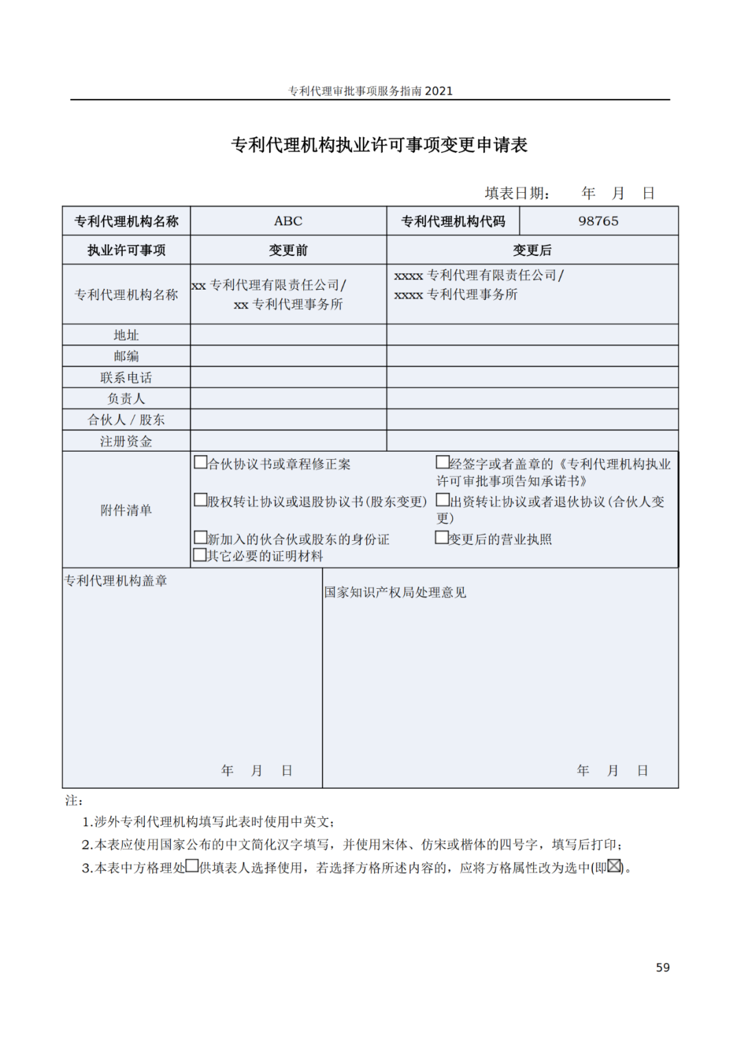 最新！2021年專利代理審批事項(xiàng)服務(wù)指南發(fā)布