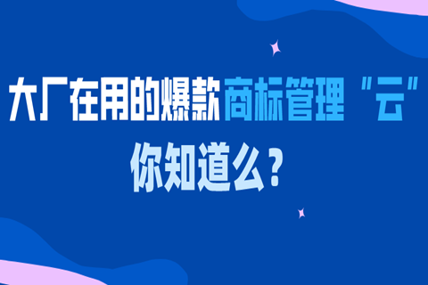 大廠在用的爆款商標(biāo)管理“云”中臺(tái)，你知道么？