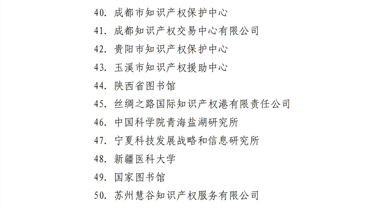 國(guó)知局：第二期第一批50家技術(shù)與創(chuàng)新支持中心籌建機(jī)構(gòu)名單公布！