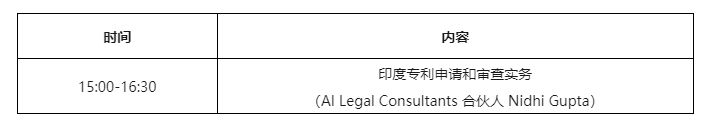 明天下午15:00直播！“印度專利申請(qǐng)和審查實(shí)務(wù)”線上培訓(xùn)報(bào)名通道開(kāi)啟