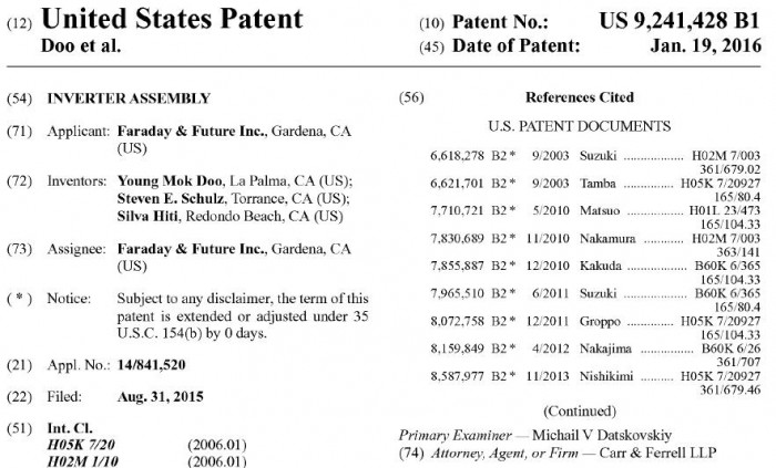聽說法拉第未來獲得了一個逆變器專利，這里有關(guān)于它的解析
