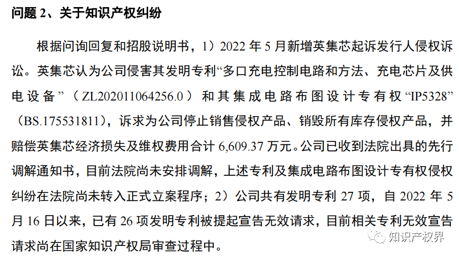 又一公司止步IPO！IPO期間被訴專利侵權(quán)，27項發(fā)明專利全被提起無效